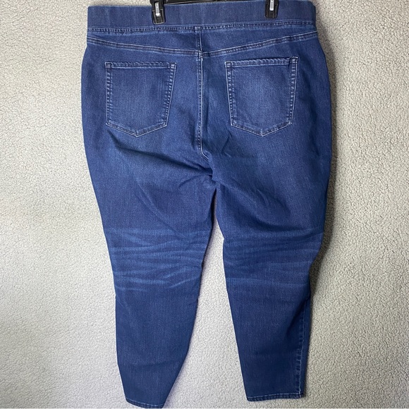 ) Talbots Flawless Pull On Jeggins Womens Size 22 W Denim Jeans Blue Pants - Picture 7 of 9